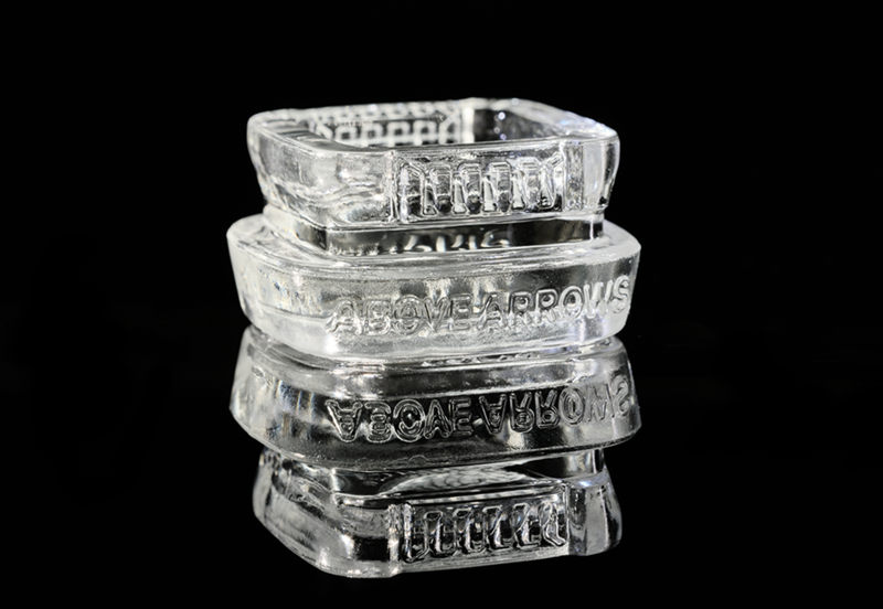 Empty glass Calyx concentrate container